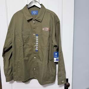 Ford Men's Olive Green Heavy Twill Chore Work Jacket XL